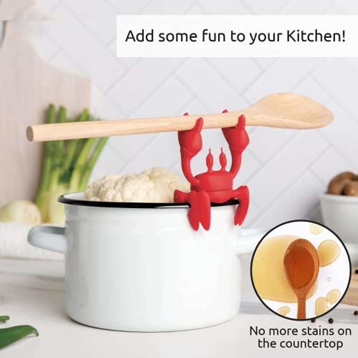 Crab Kitchen Cooking Spoon Holder