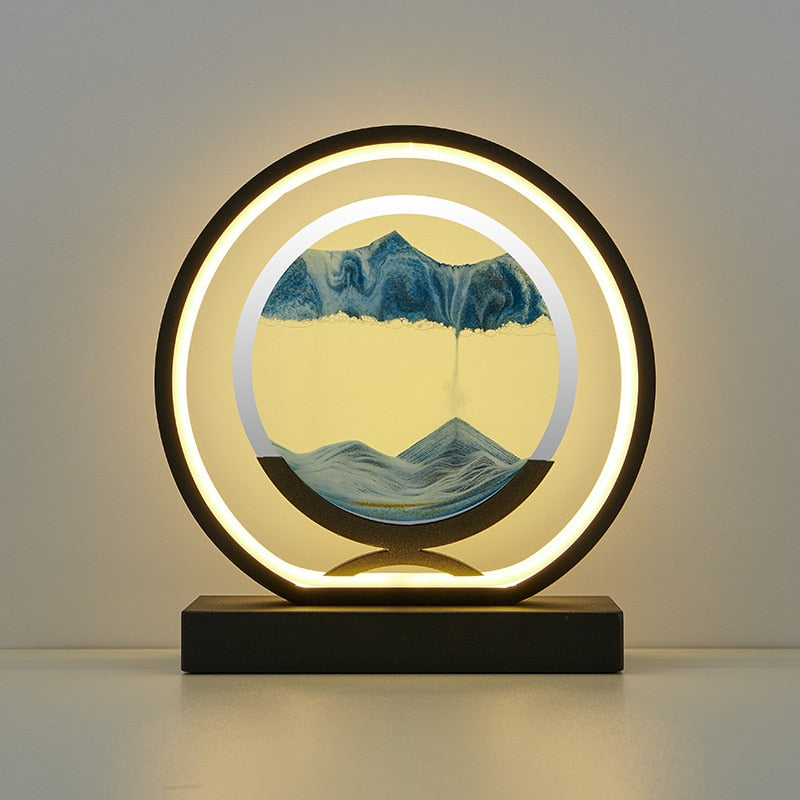 LED Quicksand Table Lamp - Modern Art - Choice of Colours