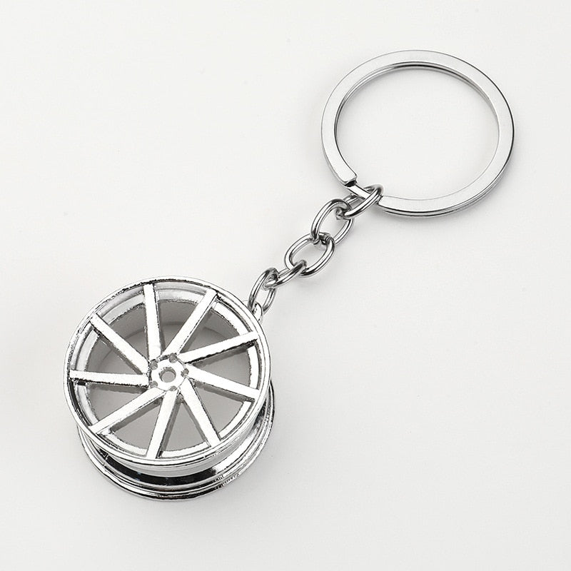 Metal Car Enthusiast Car Part Key Chains - Various Designs