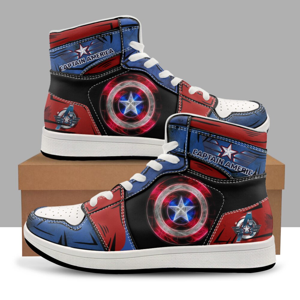 Avengers Themed Printed Shoes Sneakers - Various Hero Designs & Sizes