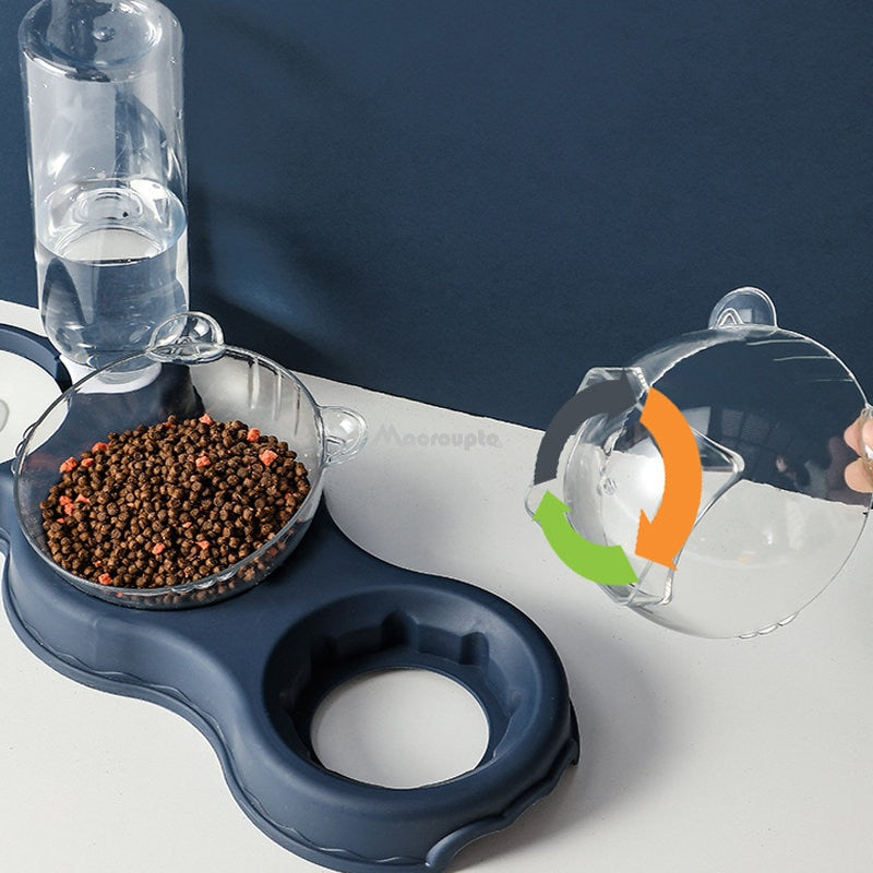 Pets Dog/Cat Double Feeding & Water Station - Various Colours