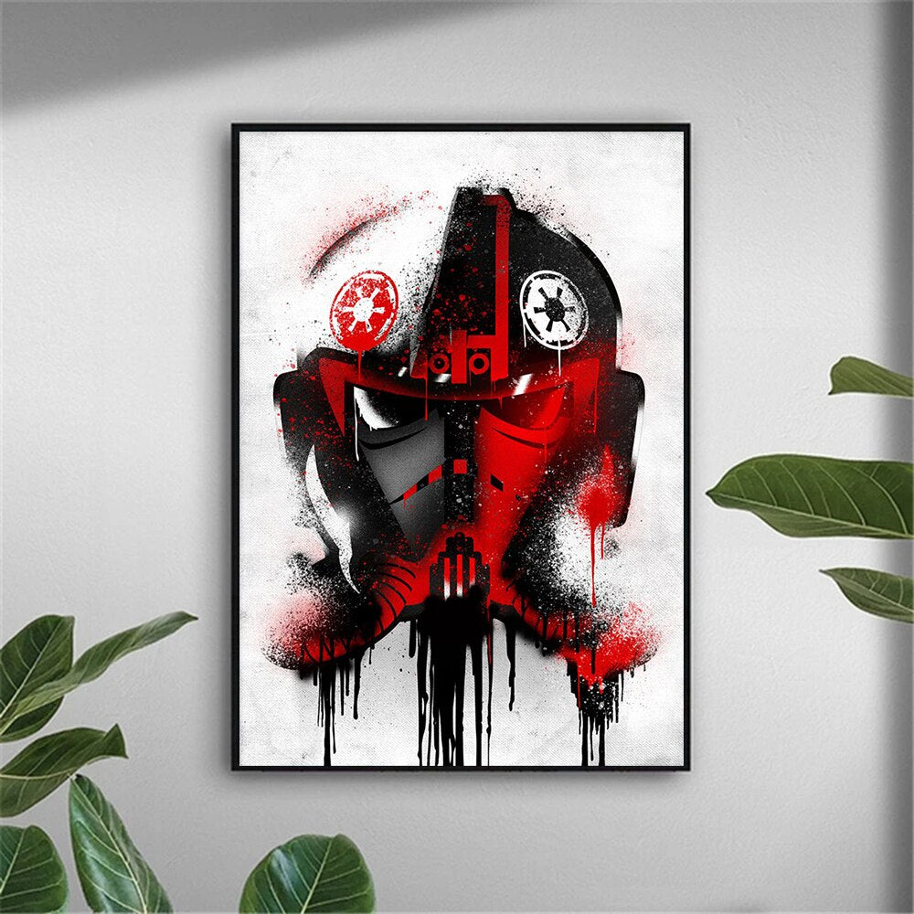 Disney Star Wars Canvas Spraypaint Wall Art - Various Designs