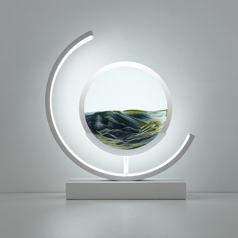 LED Quicksand Table Lamp - Modern Art - Choice of Colours