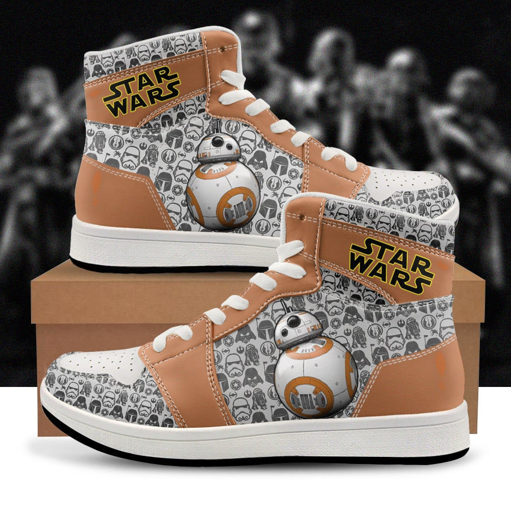 Handmade Custom Star Wars High Top Trainers - Various Designs & Sizes