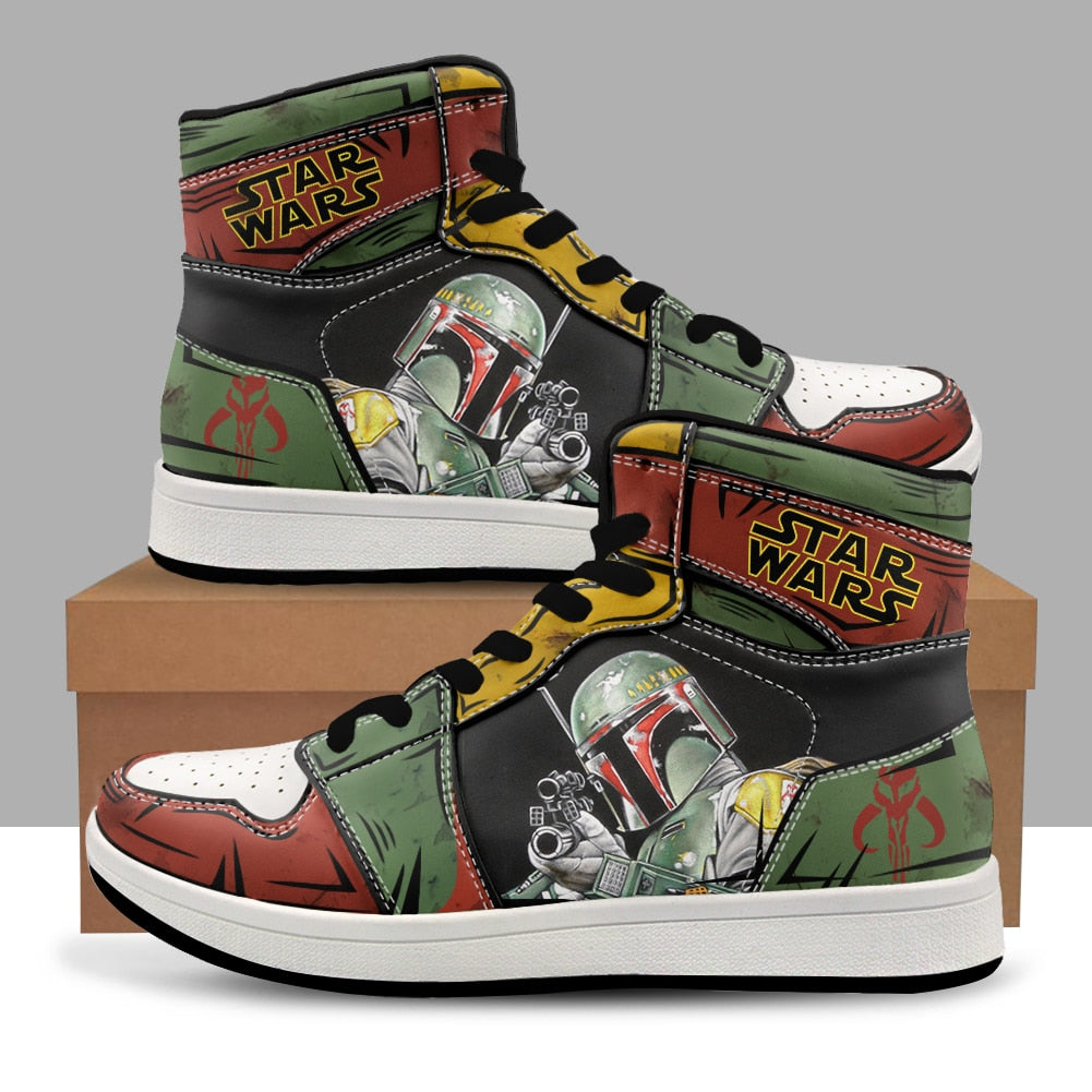 Handmade Custom Star Wars High Top Trainers - Various Designs & Sizes