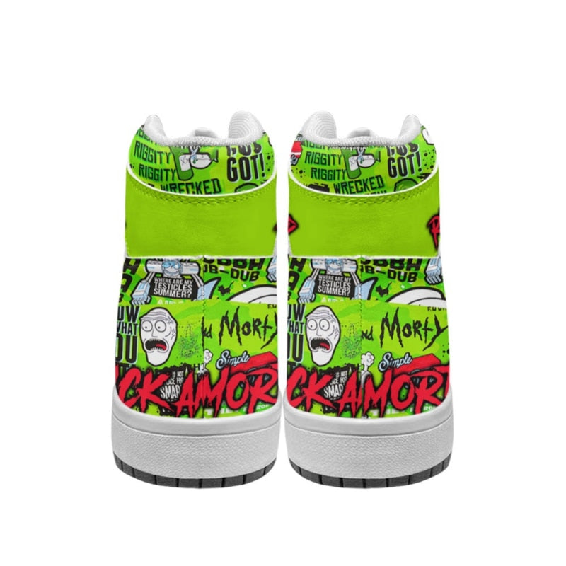 Rick and Morty High Top Shoes - Variety of Sizes