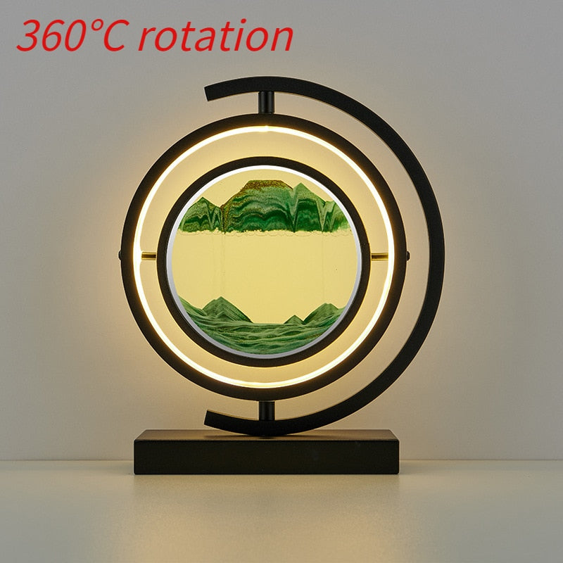 LED Quicksand Table Lamp - Modern Art - Choice of Colours