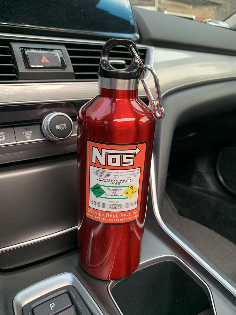 Car NOS Bottle Stainless Steel 500ml Travel Bottle - Various Colours