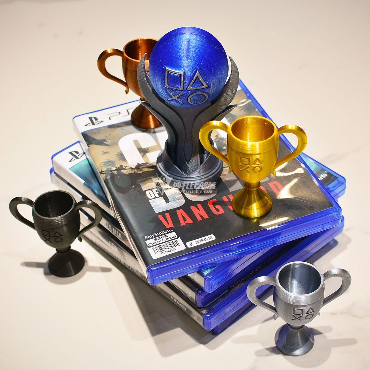 Playstation Achievement Trophy Toys - Bronze Silver Gold Platinum Hidden