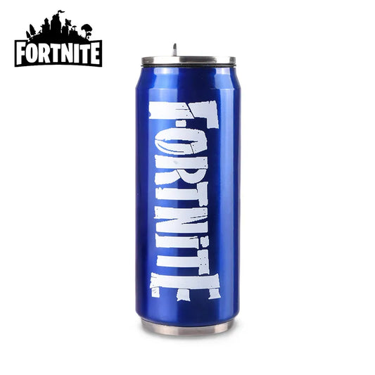 Fortnite Inspired - Stainless Steel Drinking Cup with Straw 450ml - Various Colours