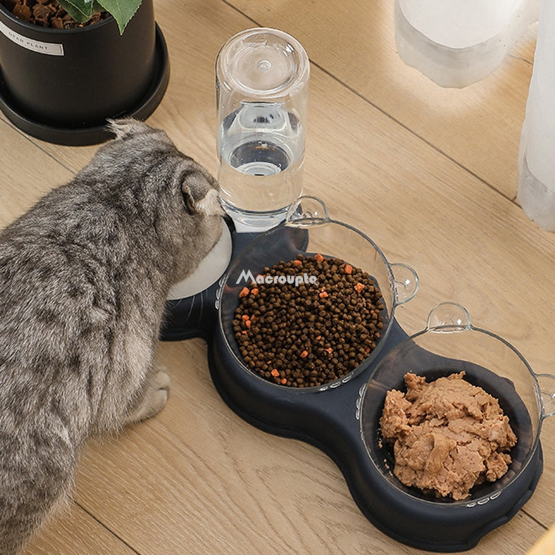 Pets Dog/Cat Double Feeding & Water Station - Various Colours