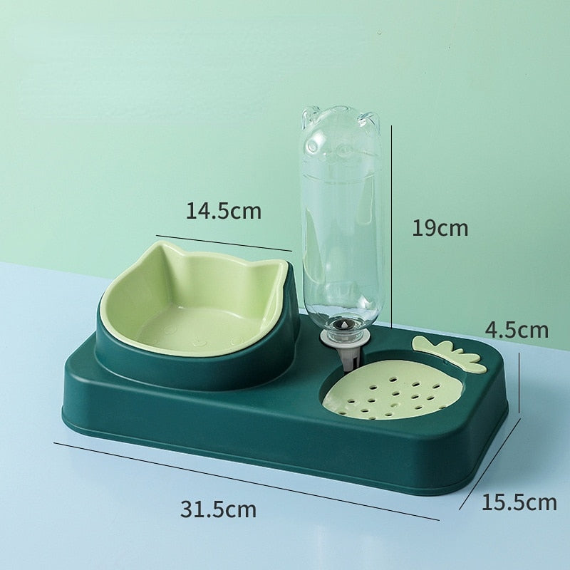 Pets Dog/Cat Double Feeding & Water Station - Various Colours