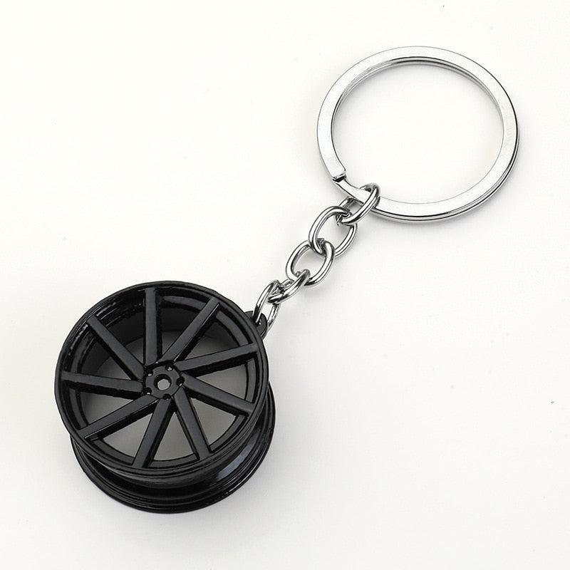 Metal Car Enthusiast Car Part Key Chains - Various Designs