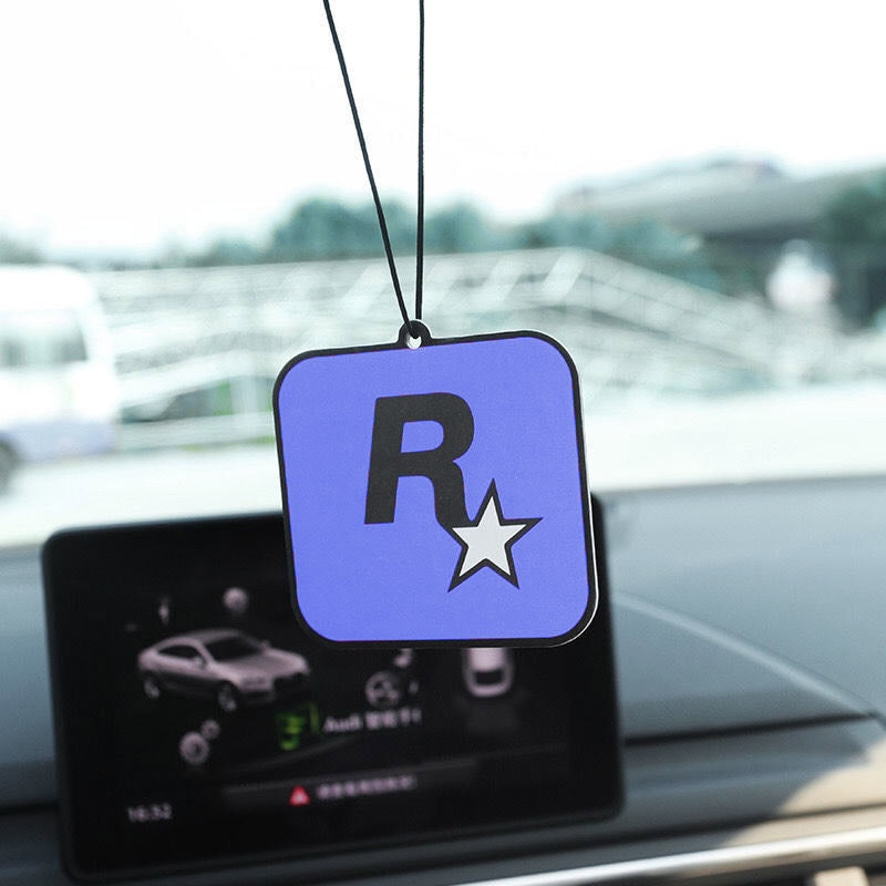 GTA Rockstar In-Car fragrance pendant Air Freshener - Various Colours