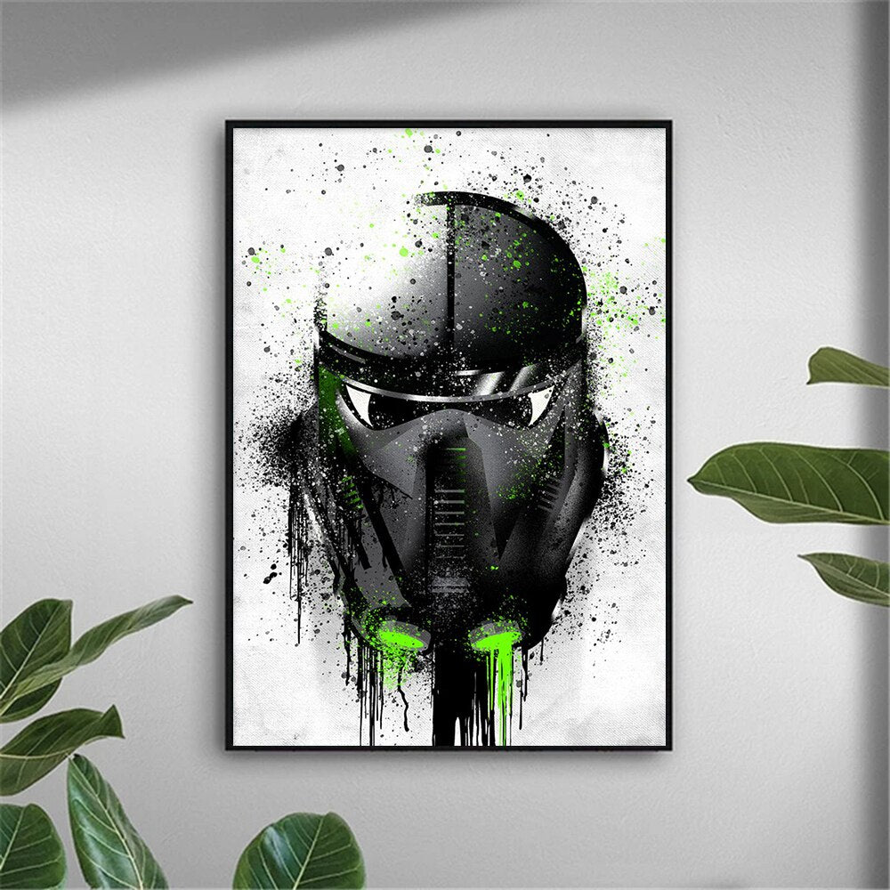 Disney Star Wars Canvas Spraypaint Wall Art - Various Designs