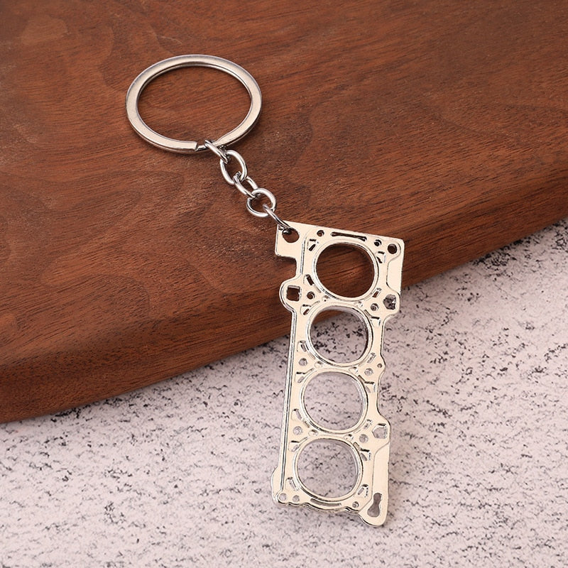 Metal Car Enthusiast Car Part Key Chains - Various Designs