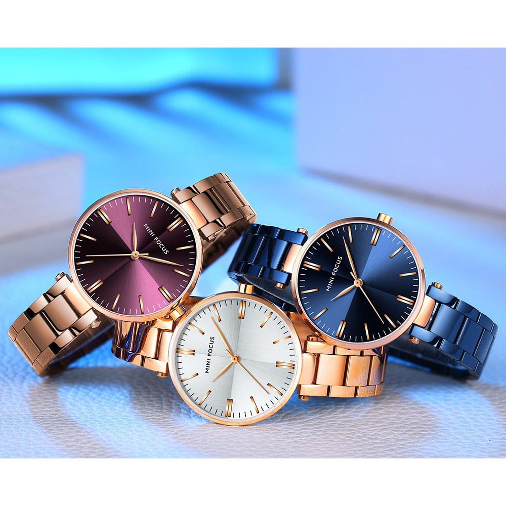 Minimalist Style Waterproof Women's Watch - Variety of Colours