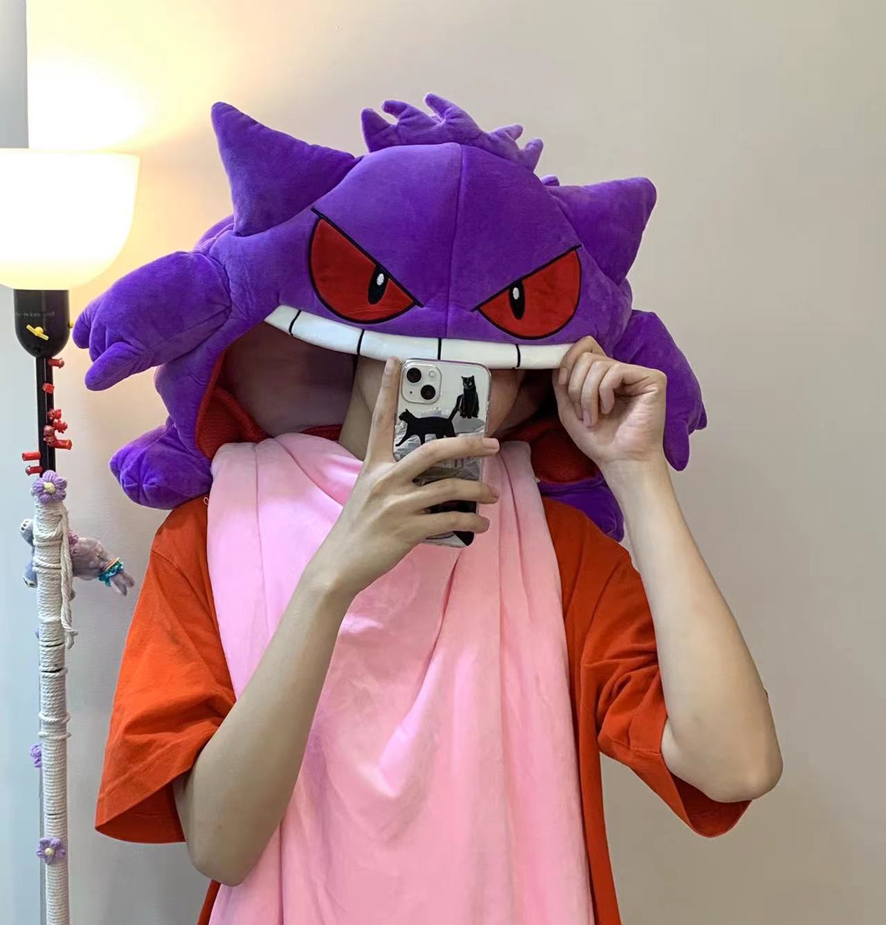 Pokemon Plush Over Head Dark Pillow - Gengar or Jigglypuff