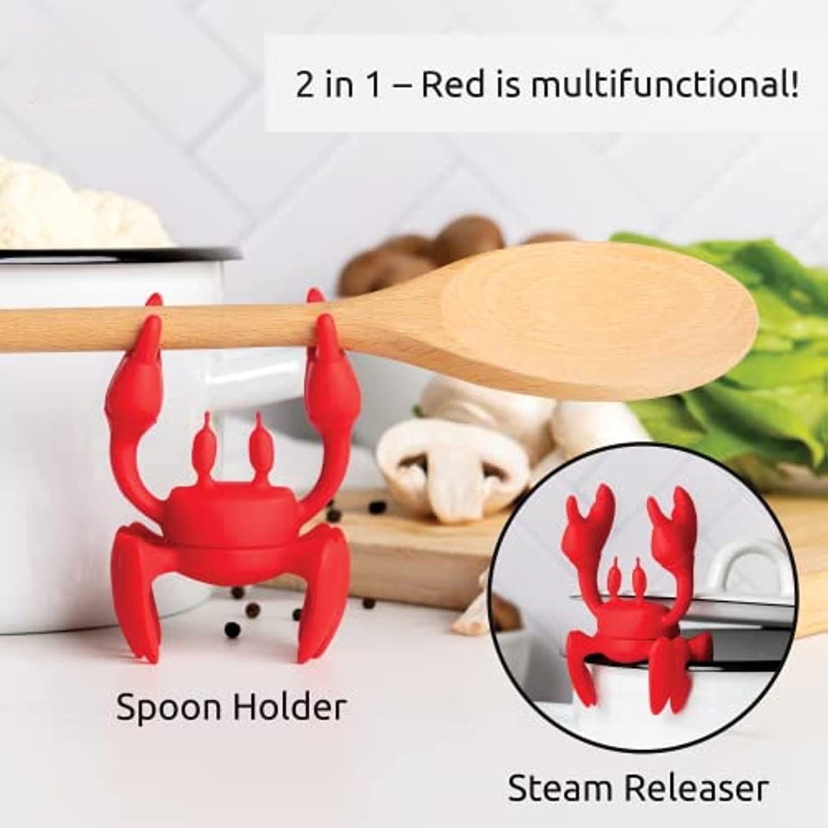 Crab Kitchen Cooking Spoon Holder