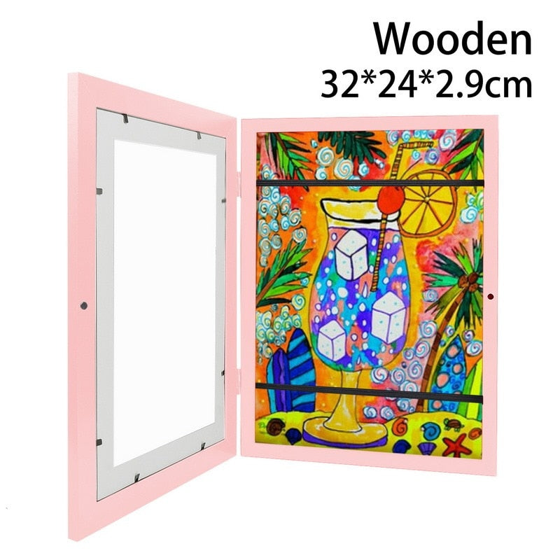 Interchangeable Picture Frame for Children's Drawings - Various Colours & Sizes