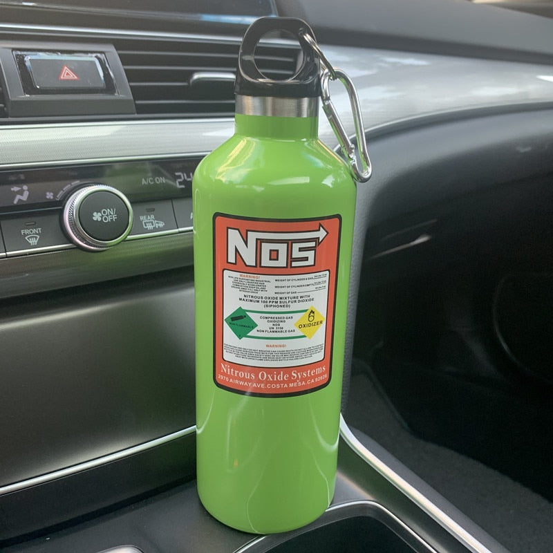 Car NOS Bottle Stainless Steel 500ml Travel Bottle - Various Colours