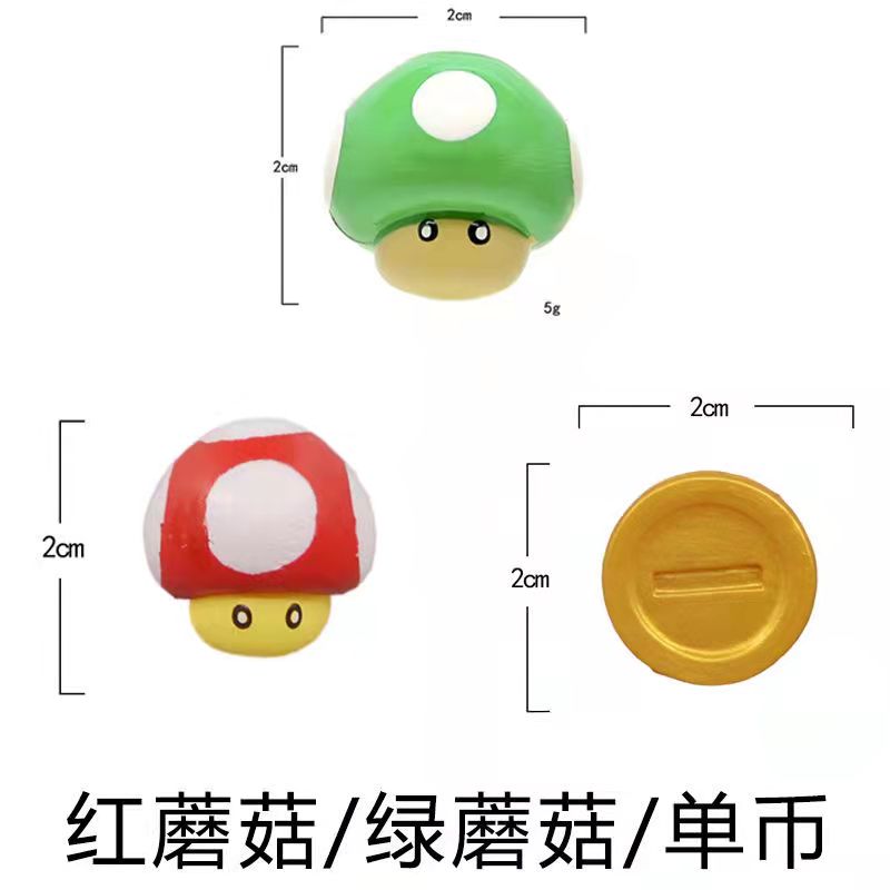 Nintendo Super Mario Magnetic Fridge Magnet Scene Set