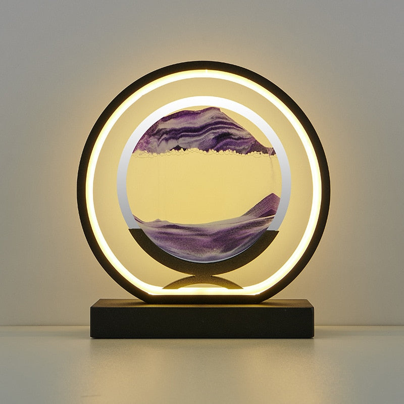 LED Quicksand Table Lamp - Modern Art - Choice of Colours