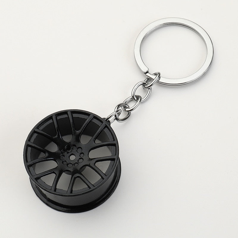 Metal Car Enthusiast Car Part Key Chains - Various Designs