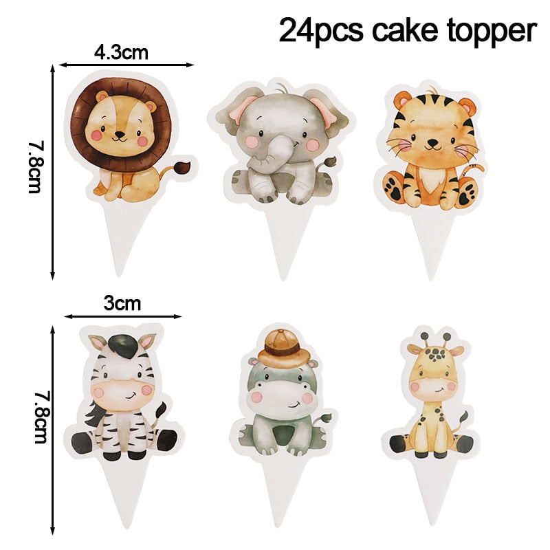 Ages 1 to 5 Childrens Animal Zoo Party Decorations - Various Theme Items