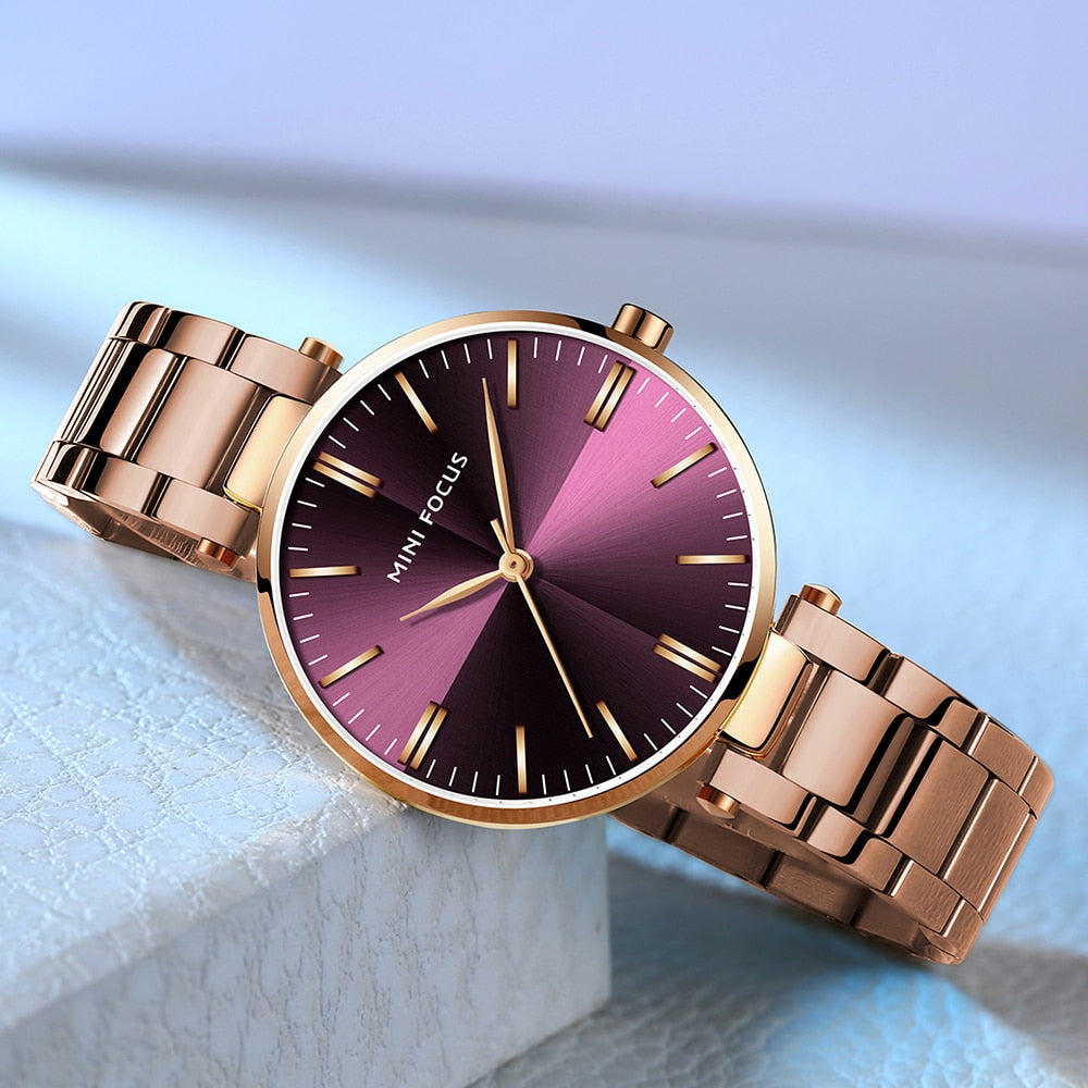 Minimalist Style Waterproof Women's Watch - Variety of Colours