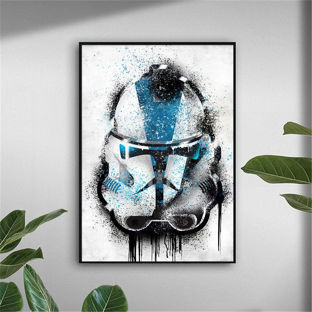 Disney Star Wars Canvas Spraypaint Wall Art - Various Designs