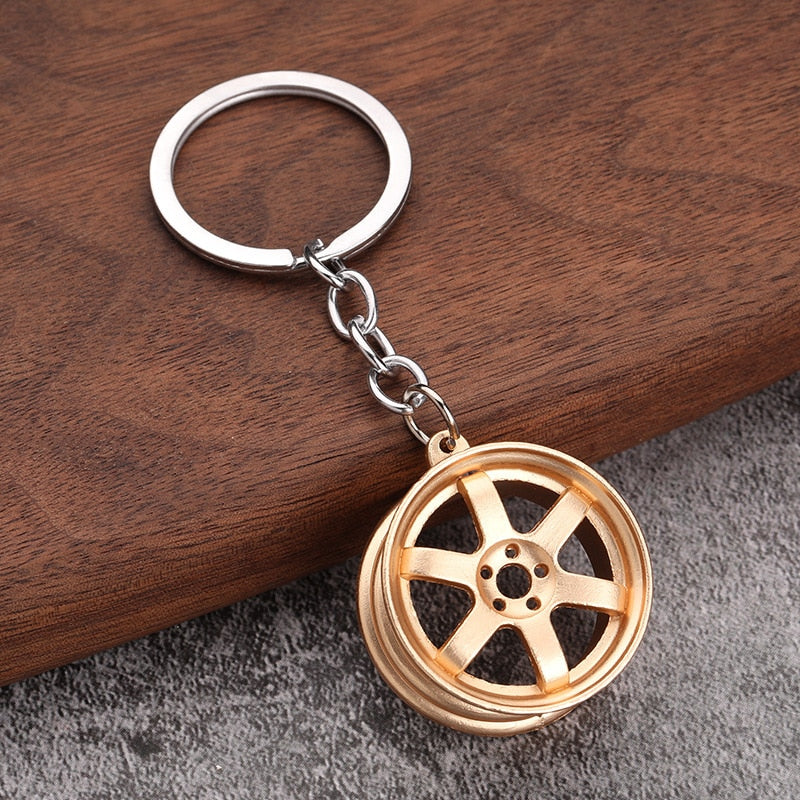 Metal Car Enthusiast Car Part Key Chains - Various Designs