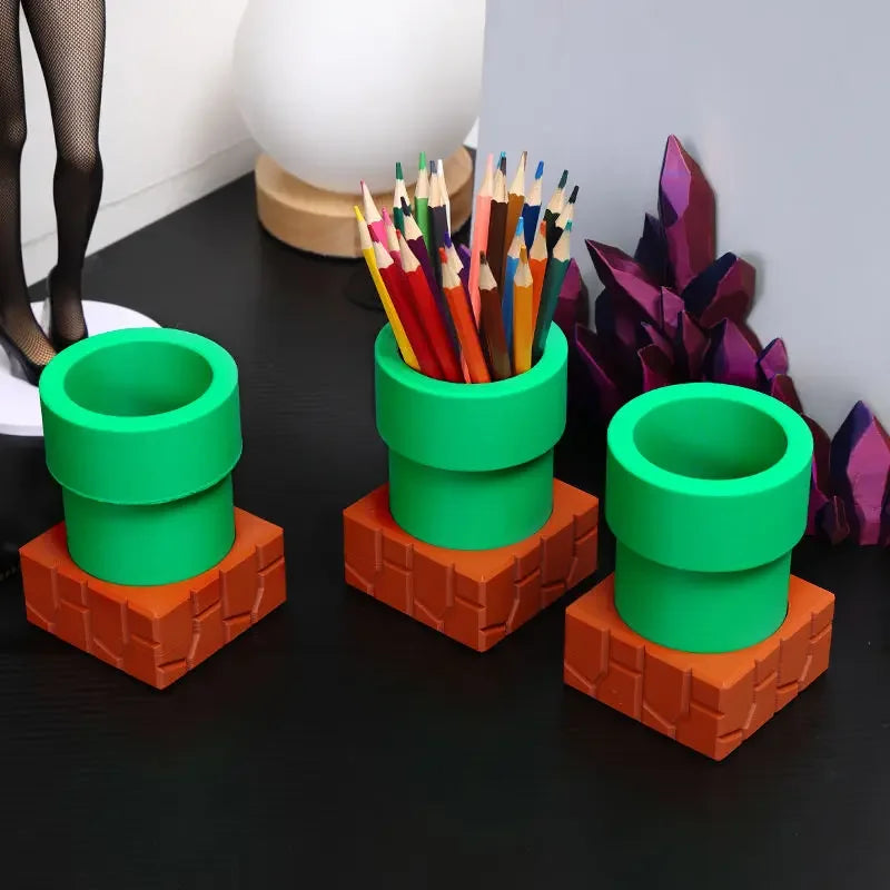 Super Mario Inspired - Pipework Desktop Organiser