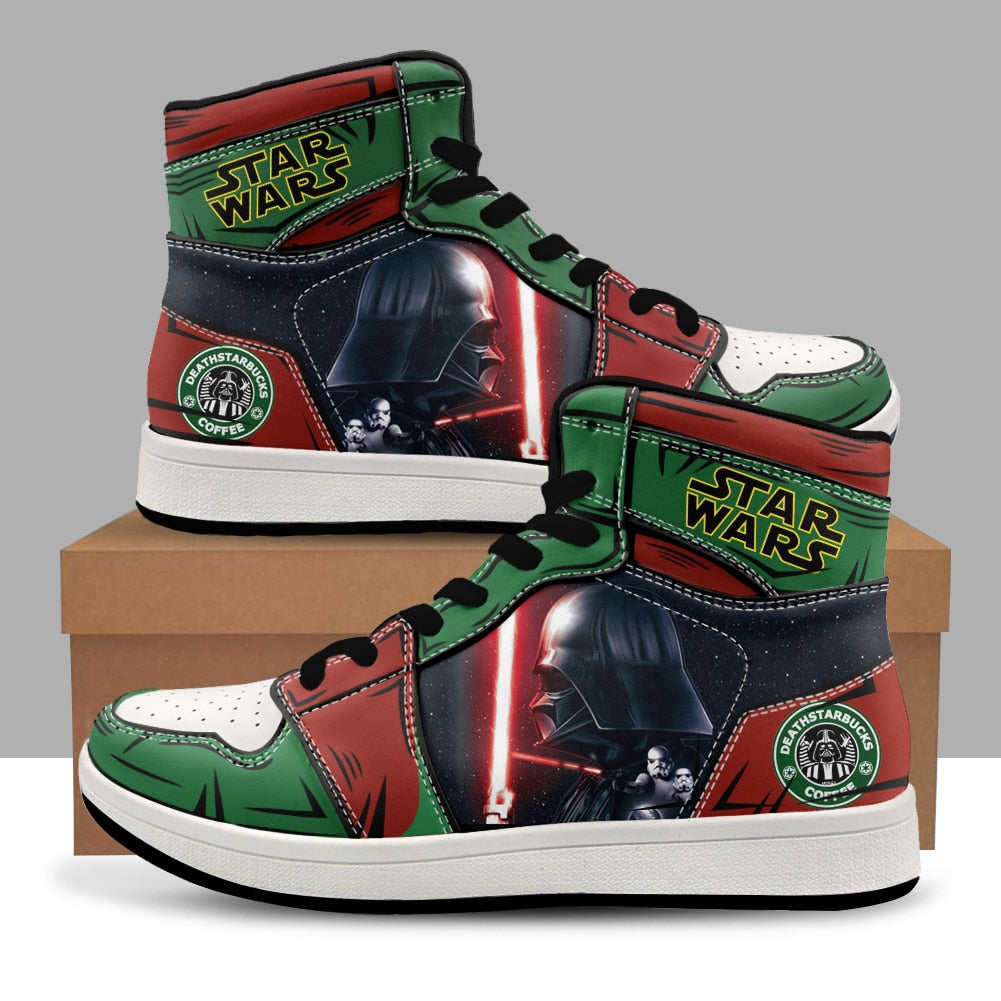 Handmade Custom Star Wars High Top Trainers - Various Designs & Sizes