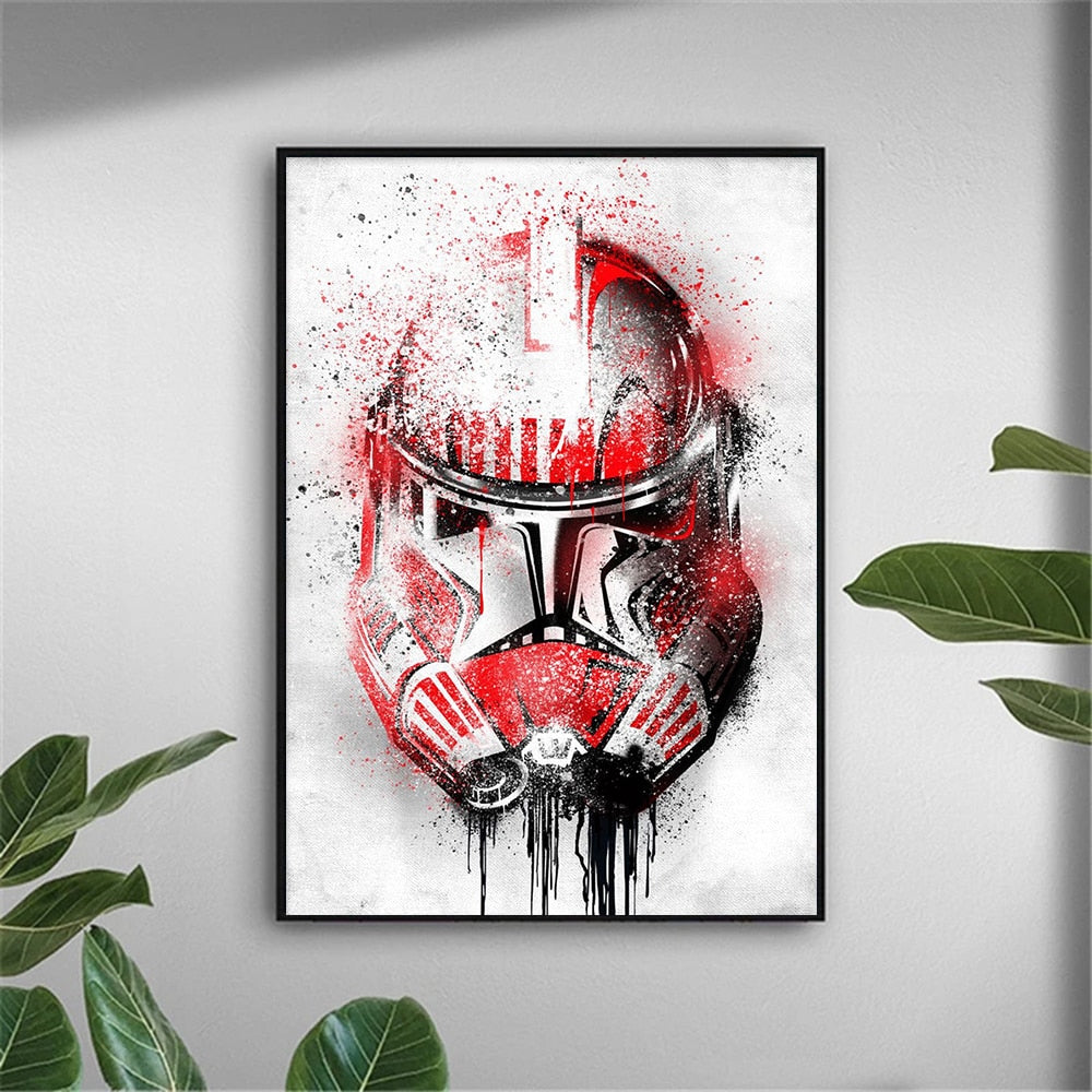 Disney Star Wars Canvas Spraypaint Wall Art - Various Designs