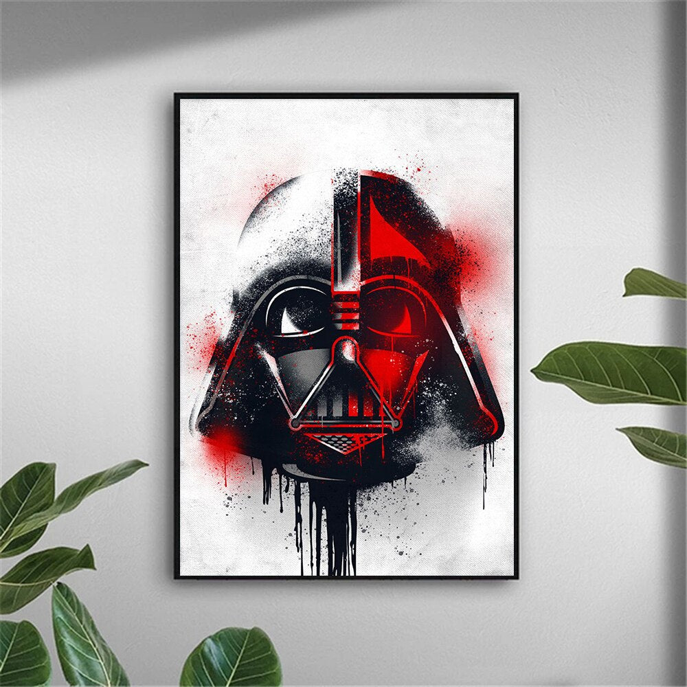 Disney Star Wars Canvas Spraypaint Wall Art - Various Designs