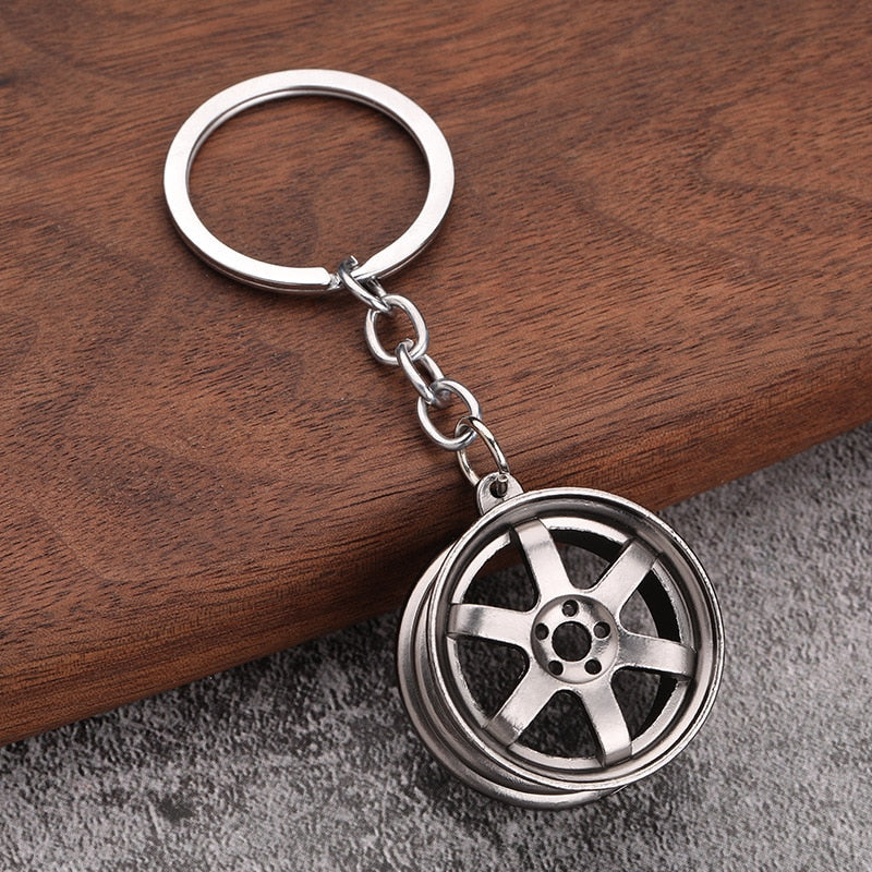 Metal Car Enthusiast Car Part Key Chains - Various Designs