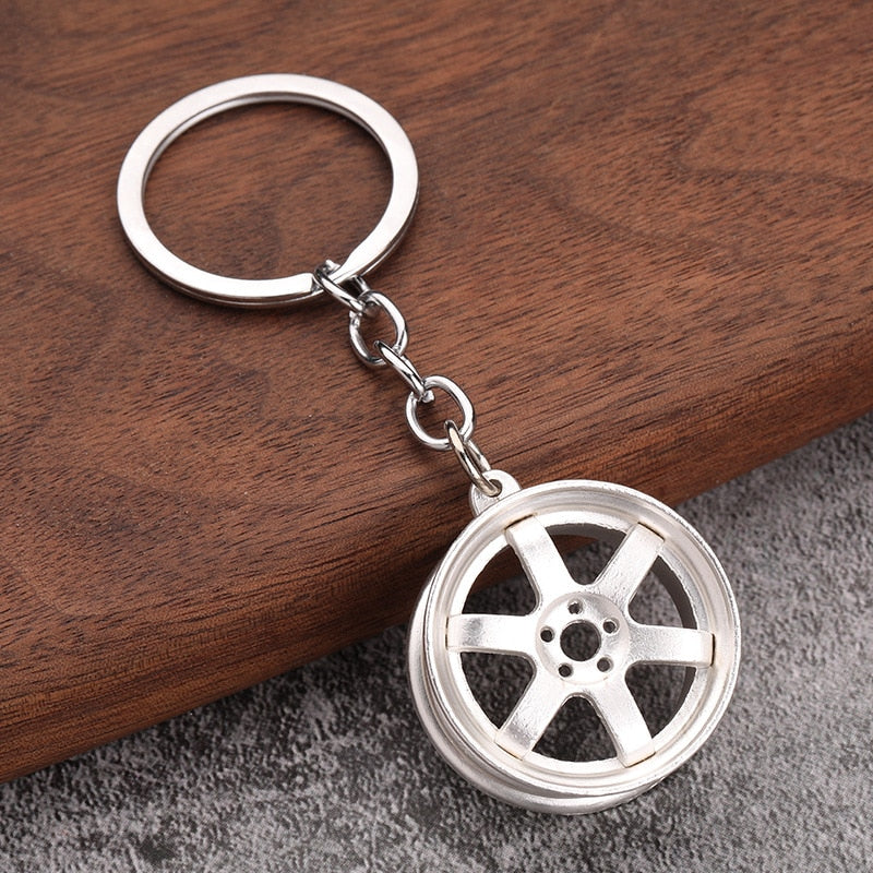 Metal Car Enthusiast Car Part Key Chains - Various Designs