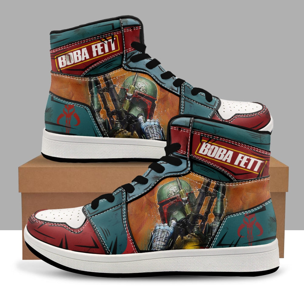 Handmade Custom Star Wars High Top Trainers - Various Designs & Sizes