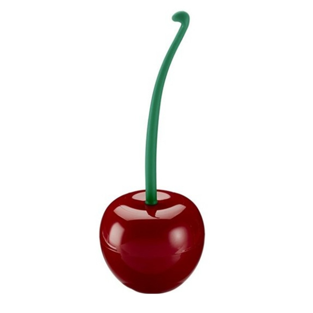 Cherry/Apple Modern Toilet Brush & Holder