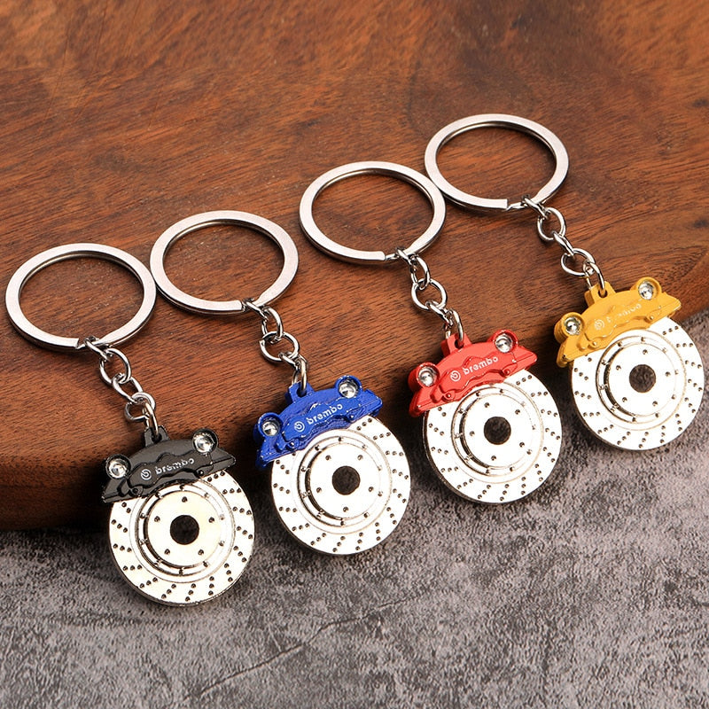 Metal Car Enthusiast Car Part Key Chains - Various Designs