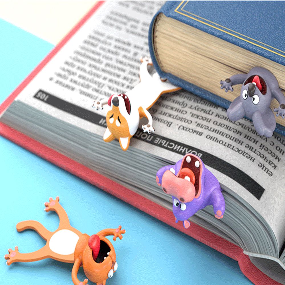 3D Animal Squished Kids Bookmarks - Various Designs