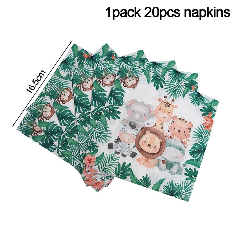 Ages 1 to 5 Childrens Animal Zoo Party Decorations - Various Theme Items