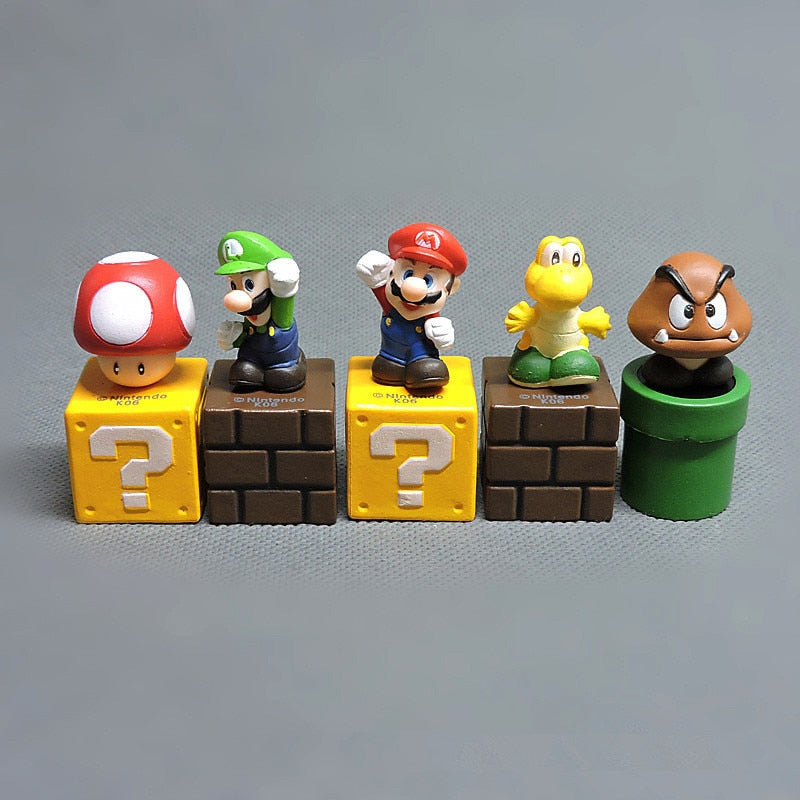 Nintendo Super Mario Action Figure Toy Scene Set