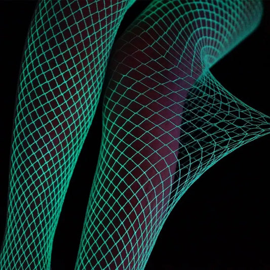 Glow in the Dark Mesh Tights Stockings - 2 Variant & 2 Size Options
