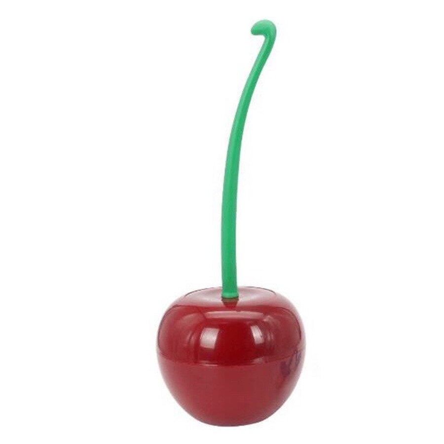 Cherry/Apple Modern Toilet Brush & Holder