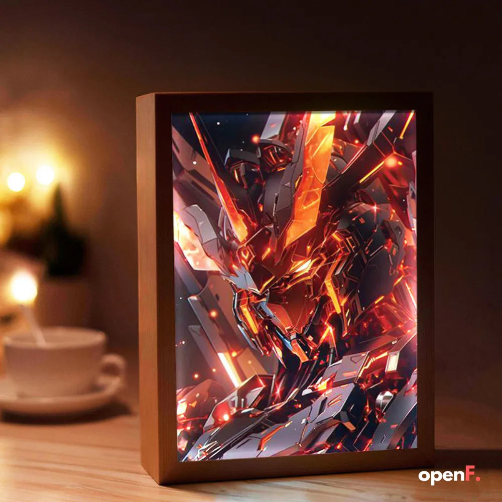 LED Transformers Light Painting Artwork Photo Frame - Various Designs