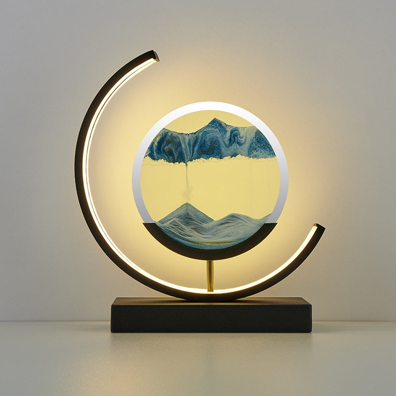 LED Quicksand Table Lamp - Modern Art - Choice of Colours