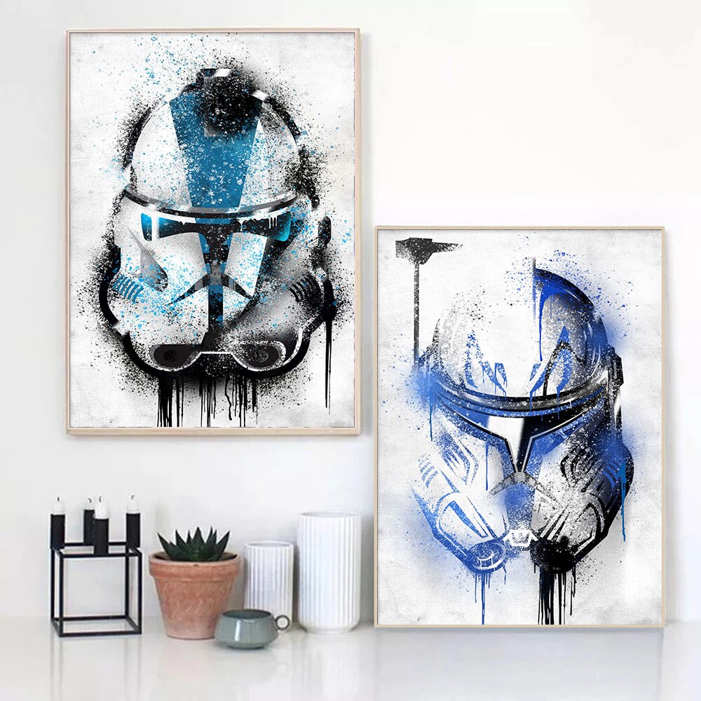 Disney Star Wars Canvas Spraypaint Wall Art - Various Designs