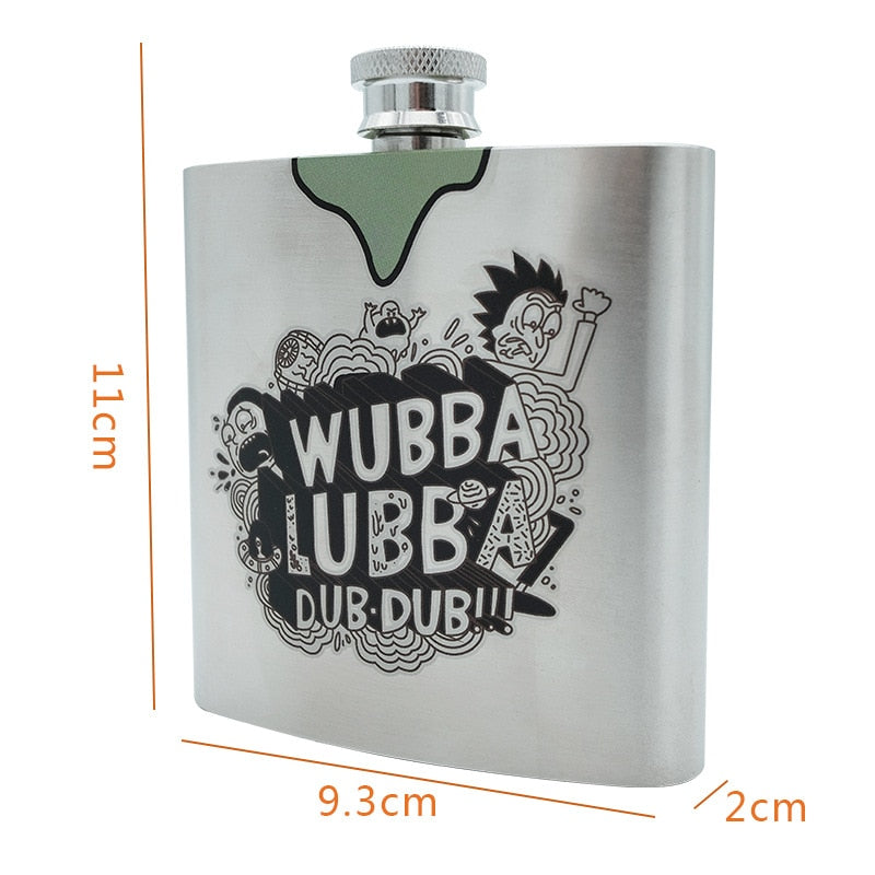 Rick and Morty Stainless Steel Hip Flask